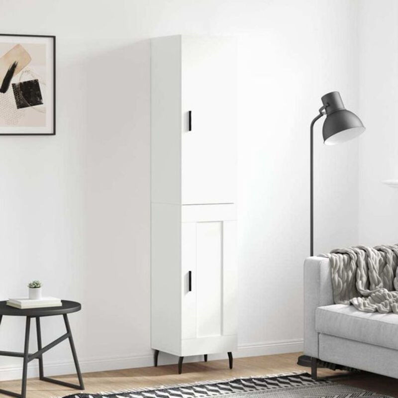 Vidaxl Highboard Modern Weiß aus Holzwerkstoff B: 34,5 cm, T: 34 cm, H: 180 cm - Bild 1