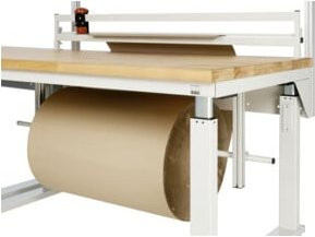 RAU Abrolleinheit zur Montage unter der Arbeitsplatte, Weiß, B: 151 cm, T: 36 cm, H: 48 cm - Bild 1