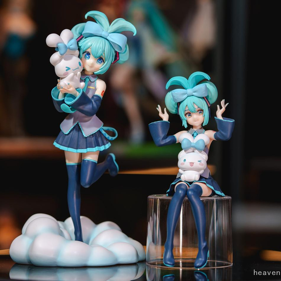 Fashnics Anime Figur Hatsune Miku x Cinnamoroll Sammlerfigur aus PVC in Multicolor, Höhe: 20 cm - Bild 2