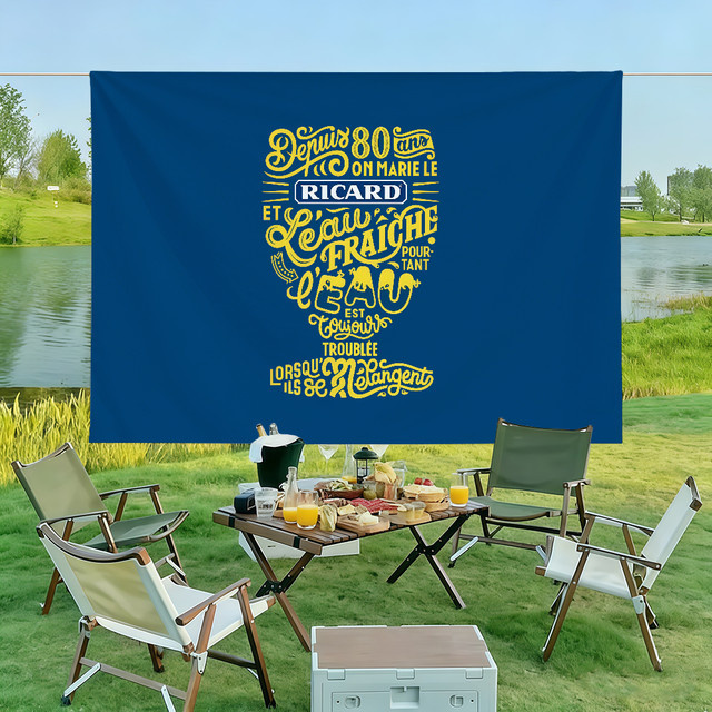 Warner Bros. Wandkunst Banner in Blau, Rechteckiges Textil-Dekor für Innen- und Außenbereich, B/H: 40 x 60 cm - Bild 1