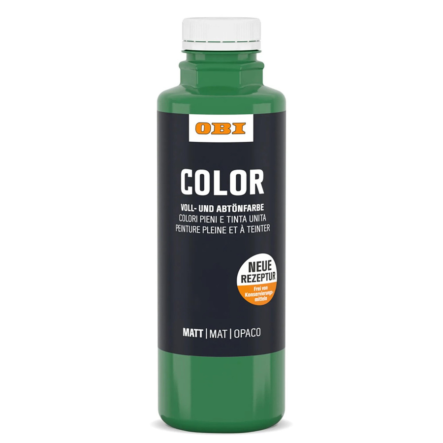 OBI Color Voll- und Abtönfarbe Dispersion wasserbasiert Grün 500 ml - Bild 2