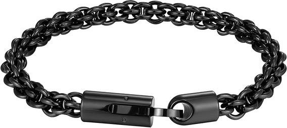 Wucifang Jewelry Armband, Edelstahl, Schwarz, Herren, 19cm - Bild 1