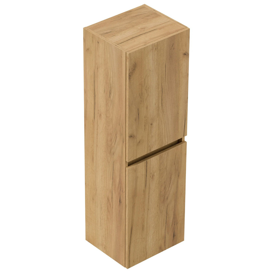 Posseik Badezimmer Hochschrank Limes Wandmontage Eiche Gold mit SoftClose und Regalböden, Höhe: 112,2 cm - Bild 2