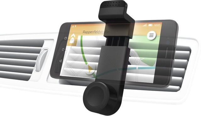 Hama Uni-Smartphone-Halter Flipper für Lüftungsschlitze in Schwarz - Bild 1