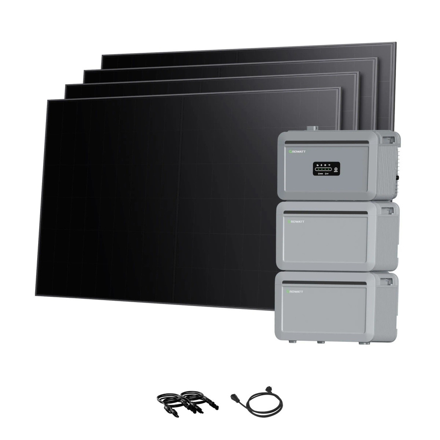 Growatt Balkonkraftwerk Set NEXA 2000 mit 6144 Wh Speicher und 1920 W BC-Modulen in Full-Black mit Wi-Fi und Bluetooth - Bild 2