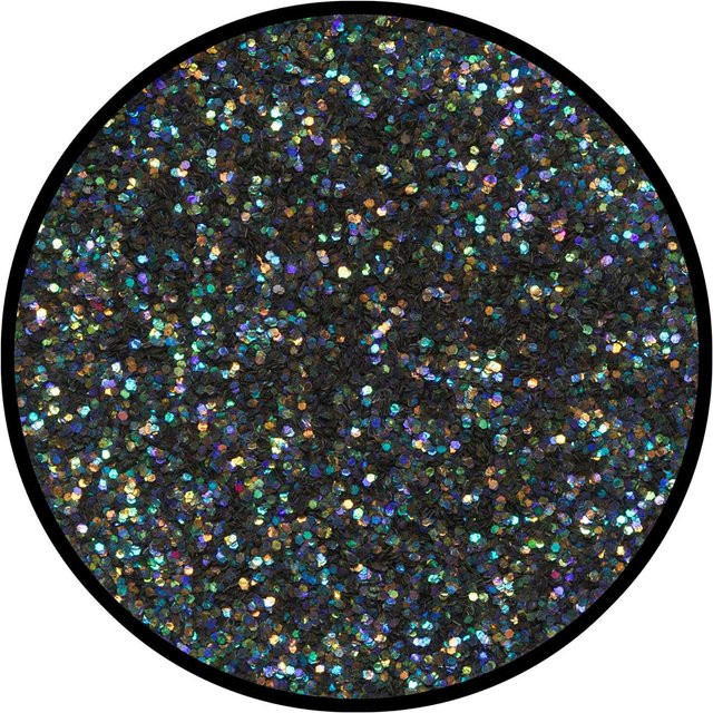 Eulenspiegel Glitzer Puder, Nachtschwarz, 6g, Unisex - Bild 1
