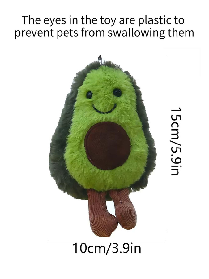 Yiran bag Avocado Bär Plüschtier Vlies - Bild 3