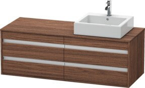 Duravit Waschtischunterschrank Ketho in Natur Dunkel, B/T/H: 140 x 55 x 49,6 cm - Bild 1