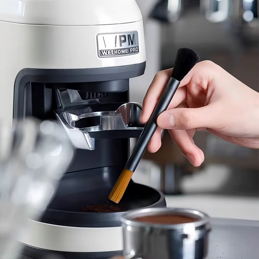 WUWANLI Kaffeemühle Reinigungsbürste aus Aluminium mit weichen Borsten in Schwarz - Bild 5