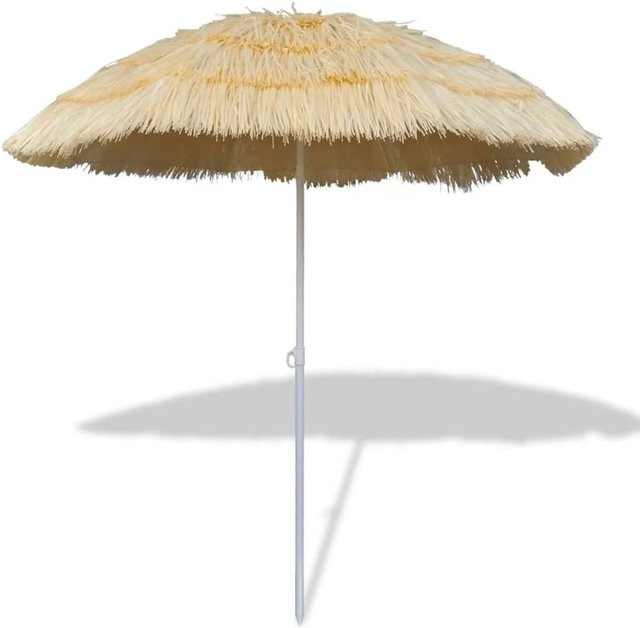vidaXL Strandschirm im Hawaii-Stil beige, kippbar, Höhe: 185 cm, Durchmesser: 160 cm - Bild 1