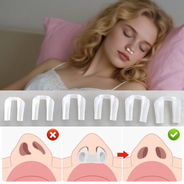SANPKON Nasenloch-Halterung, 2er-Pack, Silikon, Unisex - Bild 1