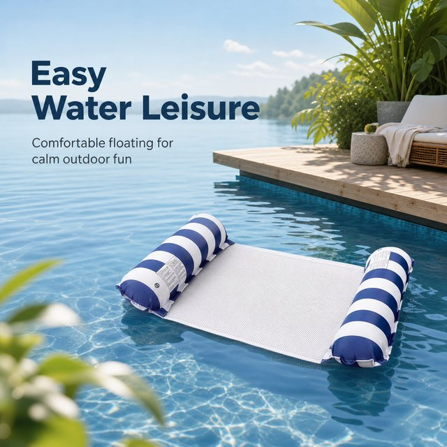 Wonflex Doppelrohr-Schwimmliege aus verdicktem PVC mit Anti-Kipp-Funktion für Pool und Strand - Bild 1