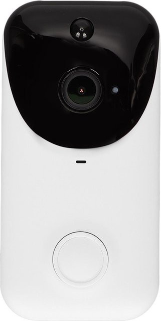 Honor Electronics HD WiFi Video-Türklingel IP66 Wasserdicht mit Nachtsicht und Drahtloser Kamera in Weiß - Bild 1