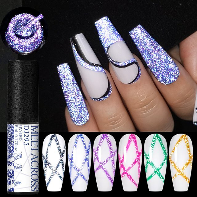 MEET ACROSS Metallic Painting Liner Gel, Silber, 5 ml - Bild 1
