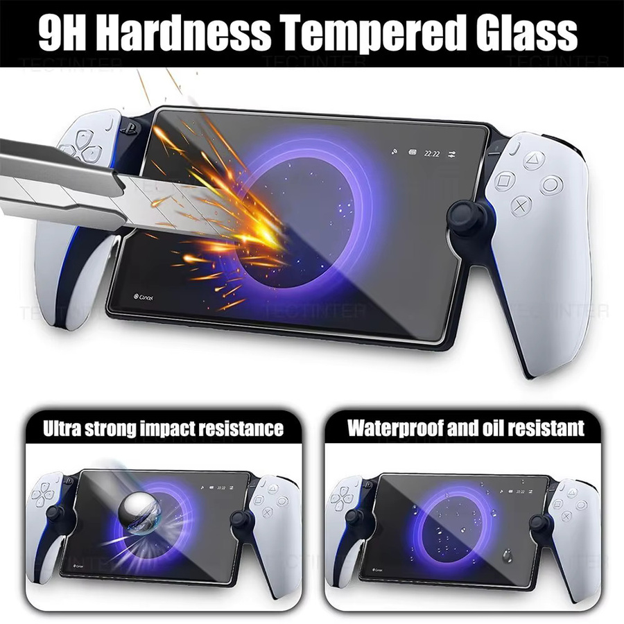 Sony Displayschutzfolie aus gehärtetem Glas für PlayStation PS5 Portal, transparent, 1/2 Stück - Bild 5