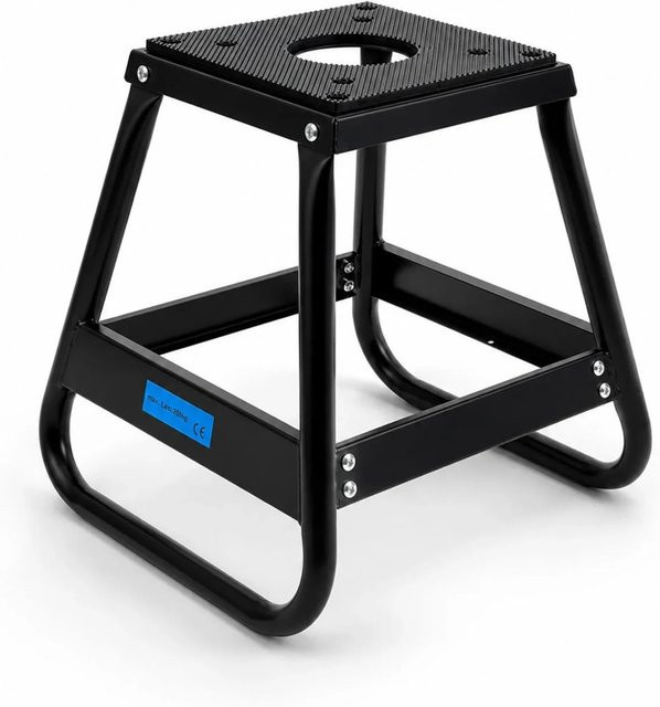 TRUTZHOLM Dirtbike Montagehocker Schwarz Pulverbeschichtet mit 200 kg Tragkraft, Höhe: 40 cm - Bild 1