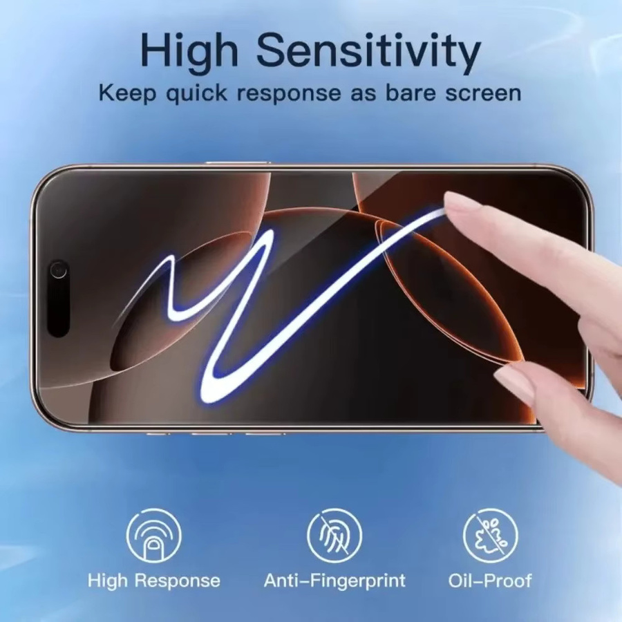 4er-Set Anti-Spionage-Displayschutzfolie für iPhone 17 16 15 14 13 12 11 Pro Max Plus inklusive 4 Stück HD-Kameraobjektivglas - Bild 3