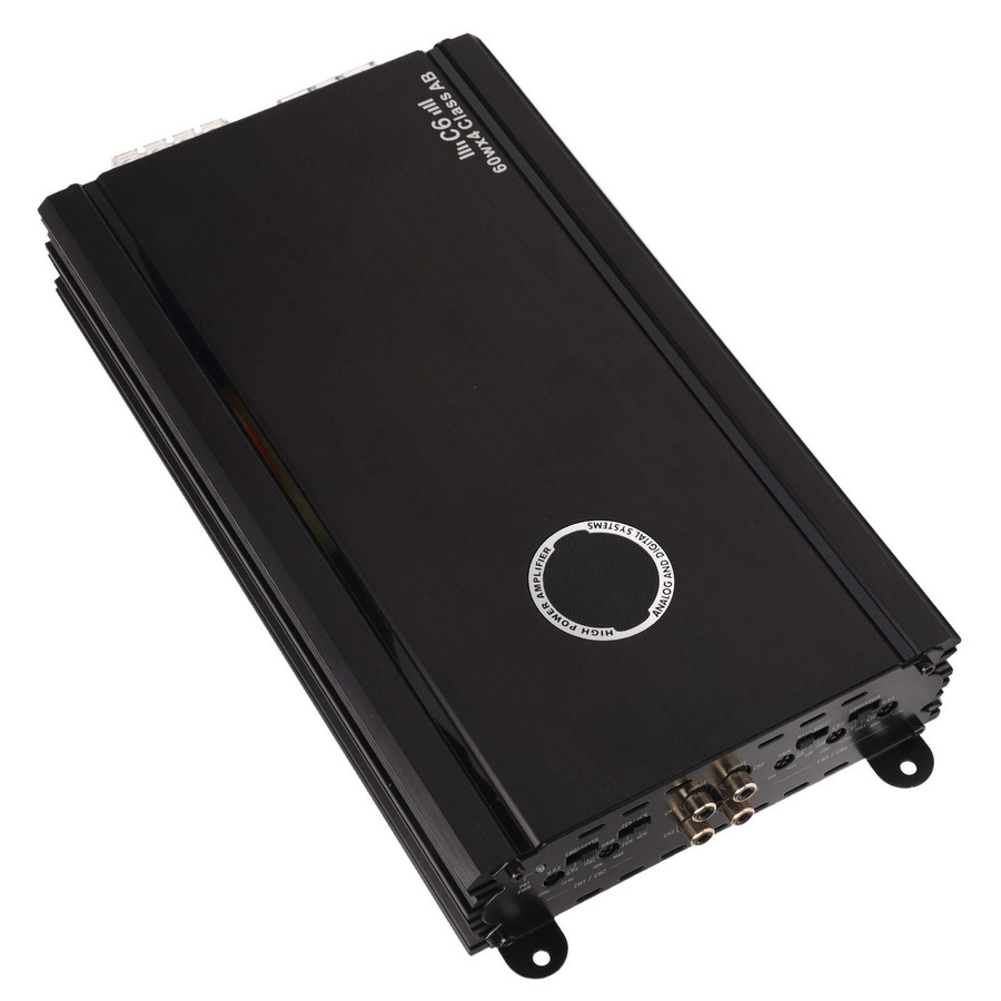 Aimo Auto Endstufe 4 Kanal 60W Klasse AB Verstärker in Schwarz für Automotive Subwoofer und Autolautsprecher - Bild 4