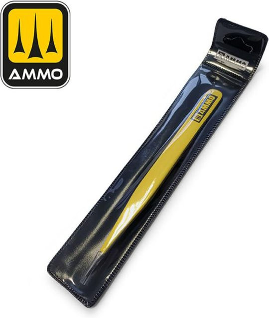 AMMO by MIG Jimenez Curved Tweezers, Metall, Gelb - Bild 1