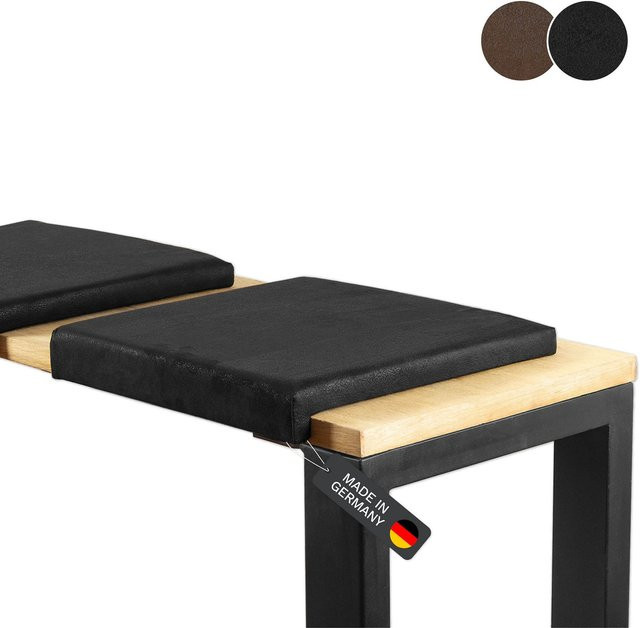 Lycce Klemmkissen Sitzkissen mit 1 Leiste in Wildlederoptik, B/T/H: 40 x 38 x 40 cm - Bild 1