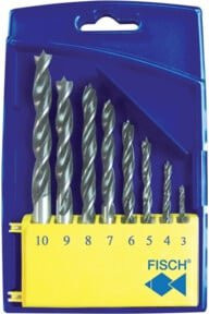 Fischer Holzspiralbohrer Set Standard 8-teilig in Silber, Durchmesser 3-10 mm - Bild 1