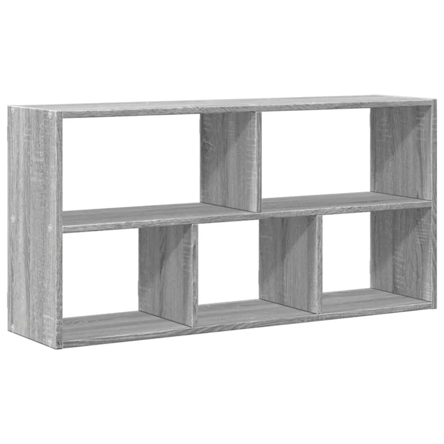 vidaXL Wandregal in Grau Sonoma, modernes Wandregal aus Holzwerkstoff, B/H/T: 100 x 50 x 25 cm - Bild 2