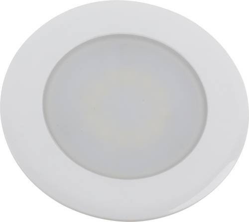 Heitronic Casablanca LED-Einbauleuchte in Weiß mit warmweißem Licht und 2W Leistung - Bild 1