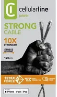 cellularline Tetraforce USB-Kabel USB Typ-C auf Apple Lightning, Schwarz, 1,2 m - Bild 2