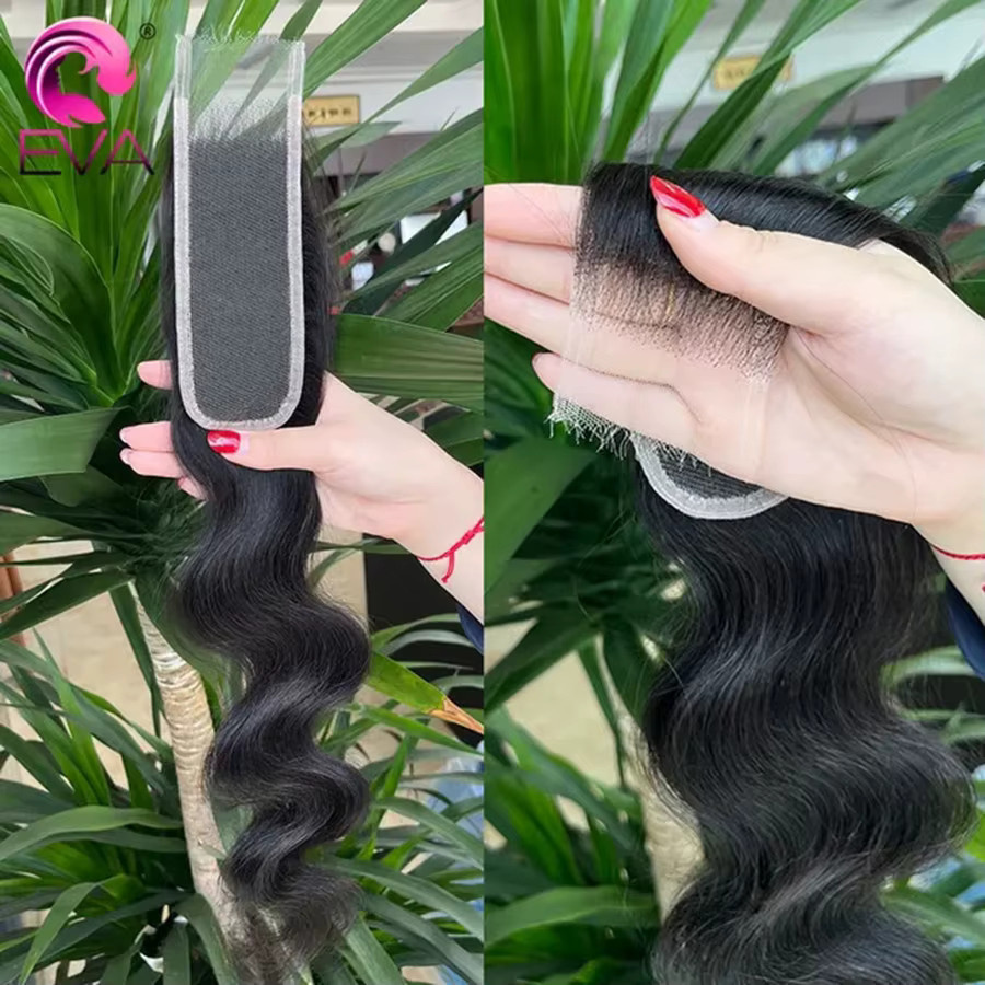 Eva HD Lace Closure Echthaar, 2x6, Glattes Haar - Bild 3