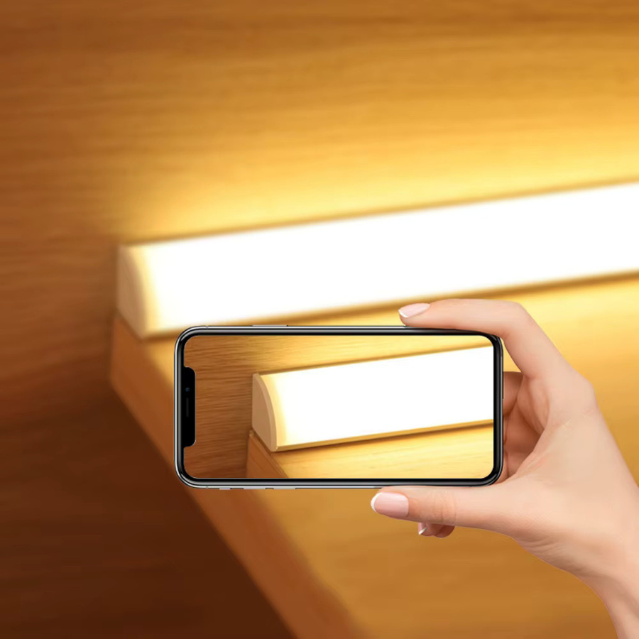 KISUFU 12V LED-Schrankleuchte aus Aluminium in Weiß für Küche und Schlafzimmer, Länge: 30 cm - Bild 3