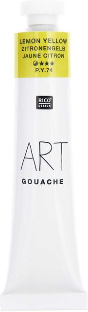 Rico Design ART Gouache Zitronengelb 22 ml - Bild 1
