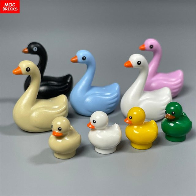 Yiran toy MOC Bausteine Tier Ente Schwan, Konstruktionsbausteine, ab 6 Jahren - Bild 1