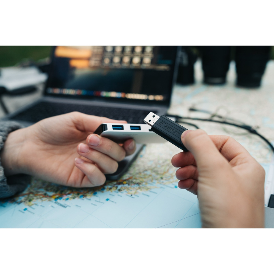Verbatim PinStripe USB-Stick 16GB USB 3.0 Schwarz - Bild 3