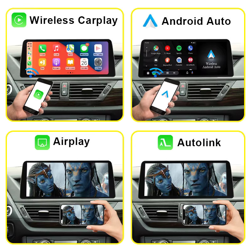 AUTOTOP 12,8 Zoll Android Auto und Apple CarPlay Display für BMW X1 E84 CIC-System 2009-2015 in Schwarz - Bild 4
