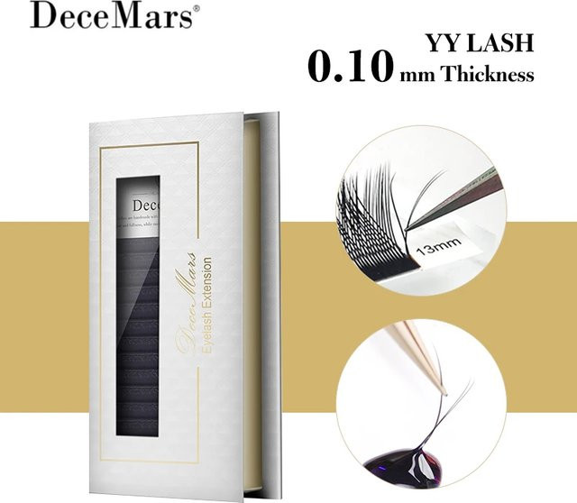 DeceMars YY Wimpernverlängerung, 0,10 Dicke, Unisex - Bild 1