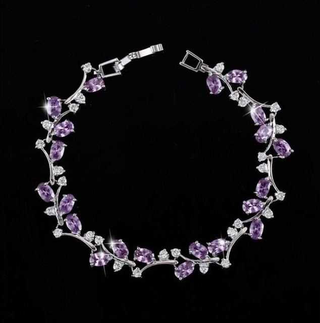 YIRAN Armband, Kupfer, gray, Diamant, Kristall, Damen - Bild 1