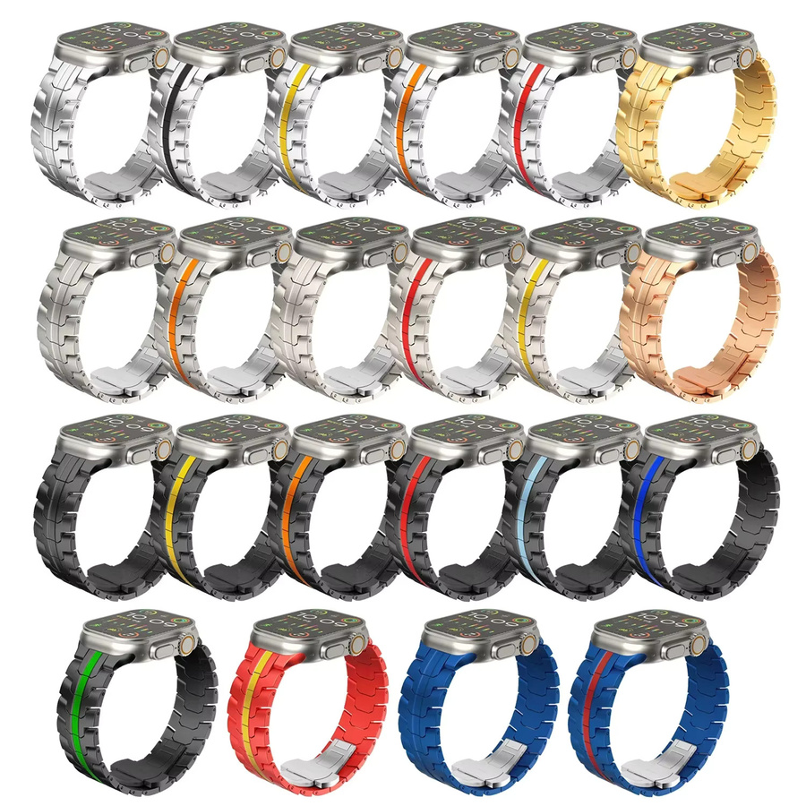 OAKCHARM Uhrenarmband Edelstahl, Titanfarben, Unisex - Bild 6