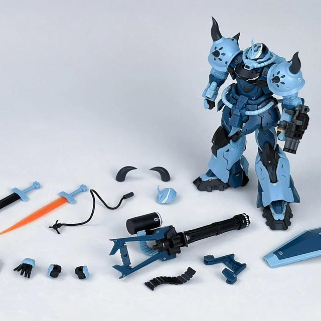Yiran toy 1 Mobile Suit 08th MS Team Ms-07b-3 Gouf Custom Vol.2 Bausatz 1/144 Blau - Bild 1