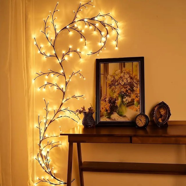 Leclstar LED Lichterkette mit 144 LEDs in Warmweiß für Wanddekoration und Schlafzimmer als DIY Atmosphäre Licht - Bild 1
