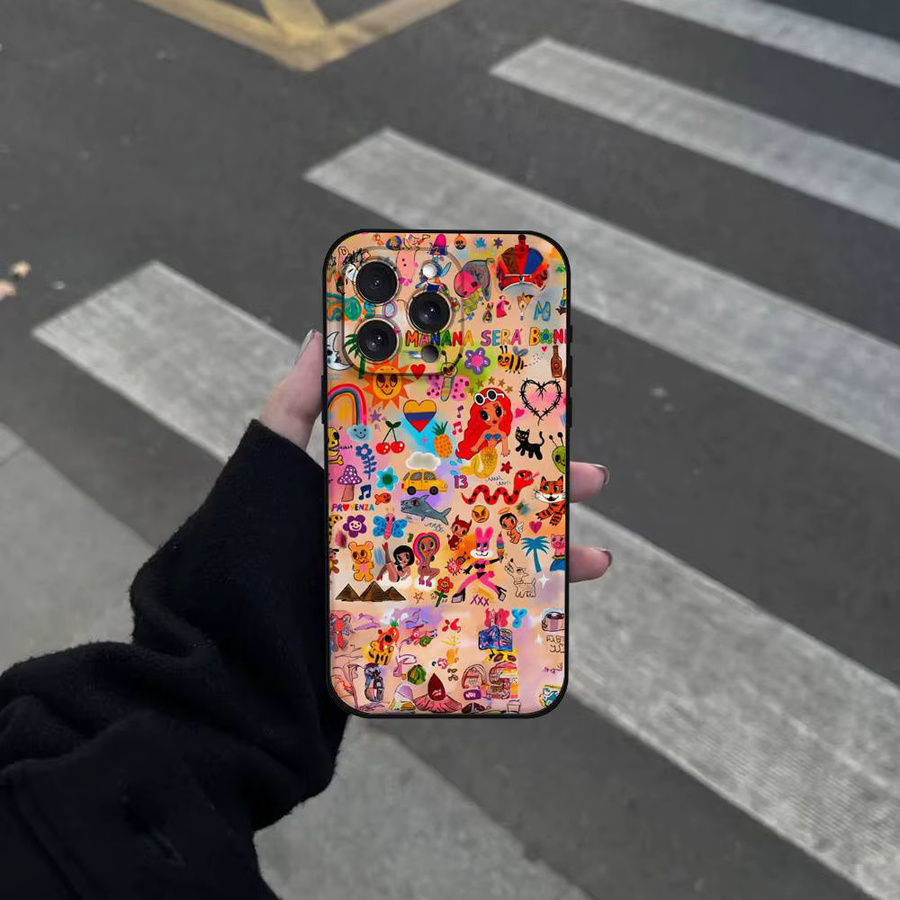 Karol G Mañana Será Bonito Handyhülle für iPhone 17 16 15 14 13 12 11 Pro Max Plus Mini aus weichem TPU in Multicolour - Bild 2