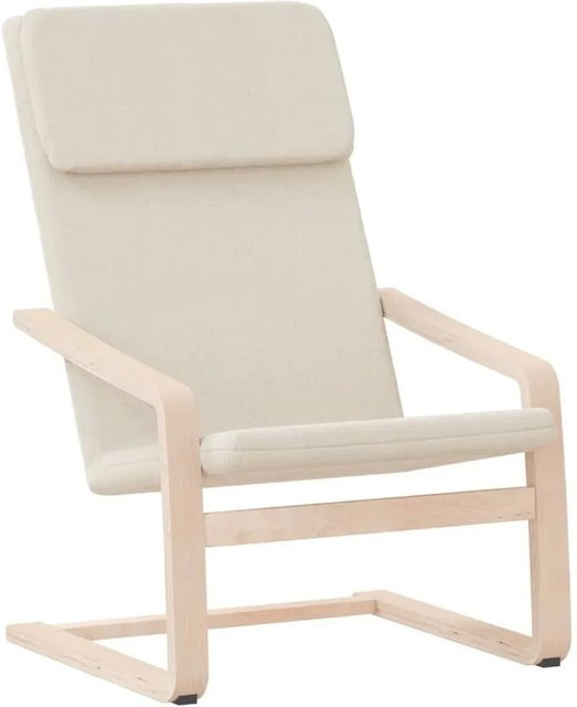 vidaXL Relaxsessel Modell 53 in Beige aus Stoff mit Massivholzrahmen - Bild 1