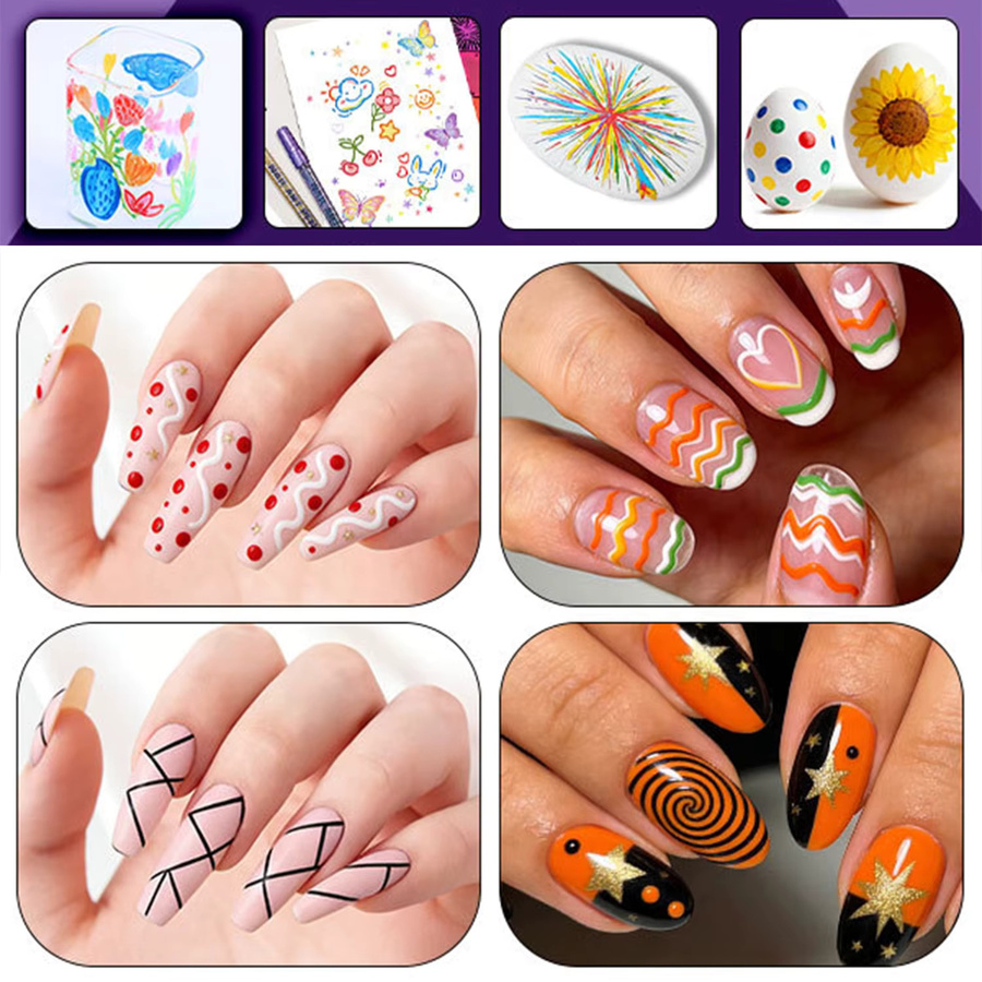 Guangna Nail-Art-Stifte, Metallic, Unisex - Bild 5