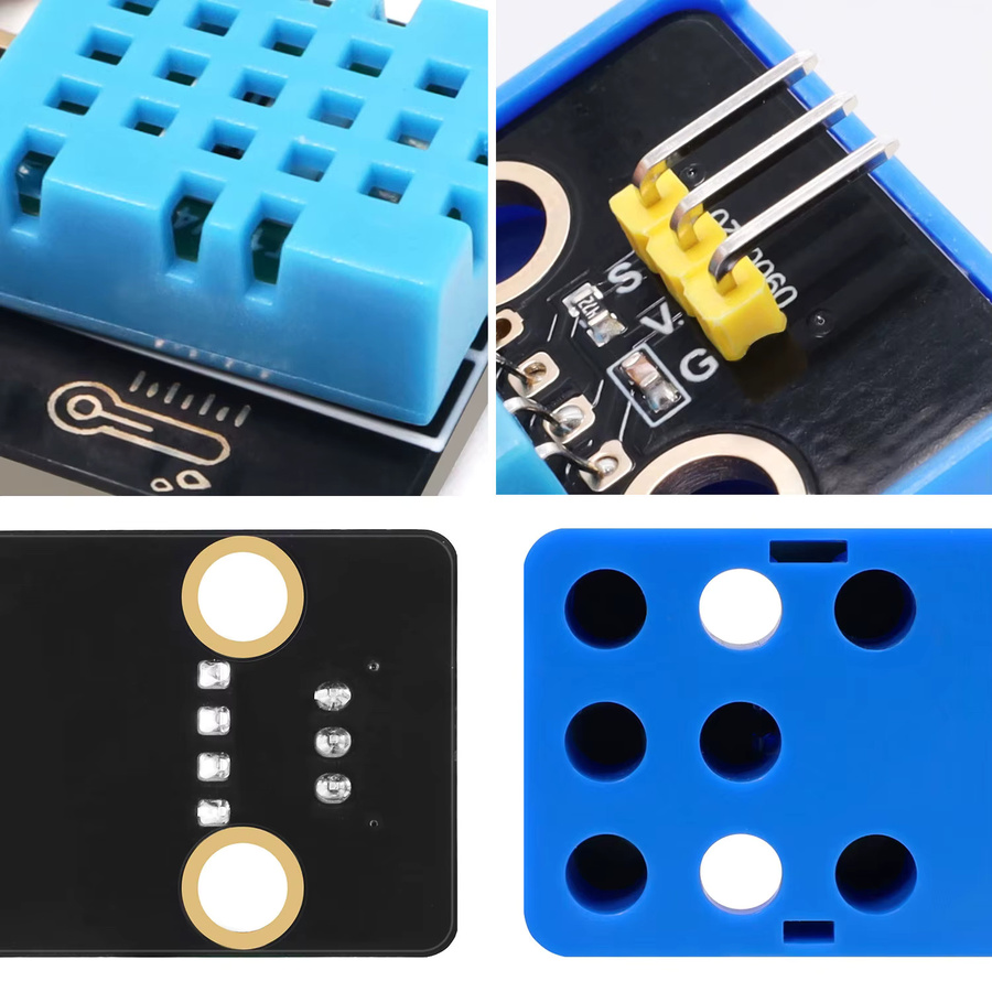 Keyestudio DHT11 Temperatur- und Feuchtigkeitssensor in Blau für Arduino, Raspberry Pi und Lego DIY zur Heimumgebungsüberwachung - Bild 3