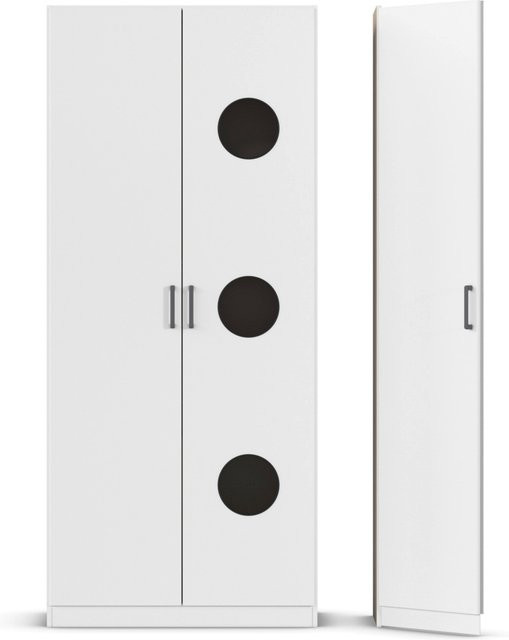 RAUCH BLUE Allrounder Wäscheschrank Grundelement mit 2 Türen und Ausgleichstüre, Alpinweiß, B/T/H: 100,0 x 54,0 x 210,0 cm - Bild 1