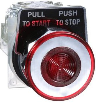 Schneider Electric Drucktaster 9001KR9RH13 Pilzdrucktaster Rot Ø 41mm IP66 - Bild 1