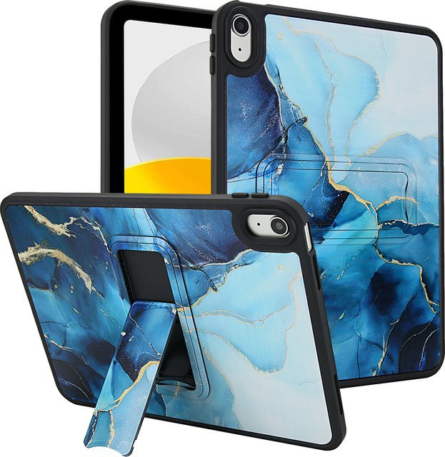 Schutzhülle für Apple iPad in Blau mit Hard PC und TPU Stand Cover Case - Bild 1