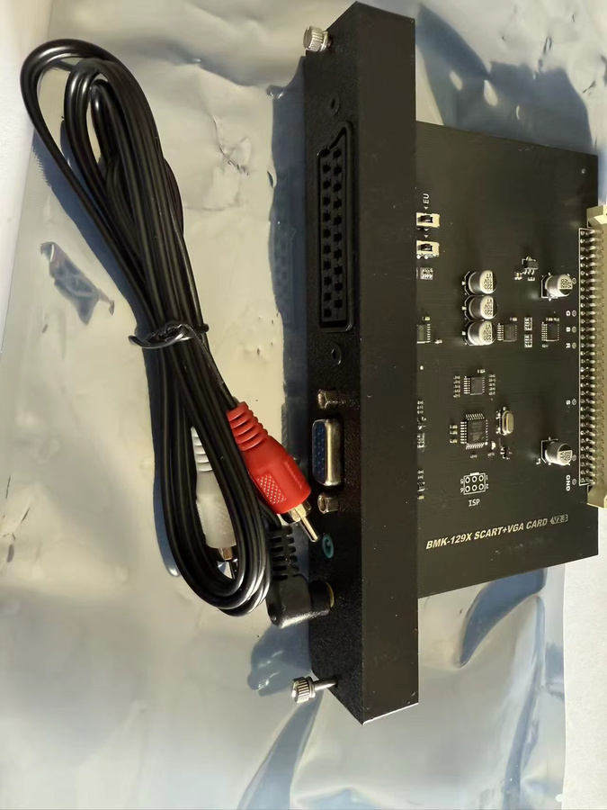 BKM-129X V2.3 Eingangskarte für PVM/BVM Spielmodifikation mit Euro/JP/BNC SCART/RCA und VGA Eingang in Schwarz - Bild 3