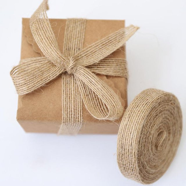 NATAWA Jute Band in Beige für Hochzeiten, Floristik und DIY-Geschenkverpackungen - Bild 1