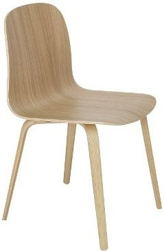 Muuto Visu Stuhl mit Holzgestell in Braun aus Eichen- oder Eschenfurnier - Bild 1