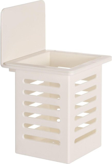 Meterk Essstäbchenhalter zur Wandmontage aus ABS-Kunststoff in Beige mit Ablaufsystem für die Arbeitsplatte - Bild 1